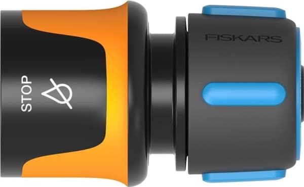 Fiskars 1027079, Slanganslutning, 1/2", Honkoppling/Honkoppling, Svart, Blå, Gul