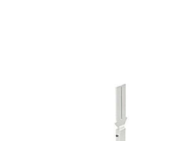 Hudevad smalt/lavt, RAL 9010 - LK ben m/rosetter,