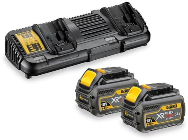 DeWALT DCB132T2-QW, Set med batteri och laddare, Litium-Ion (Li-Ion), 4 Ah, 18 V, DeWalt, Svart, Gul