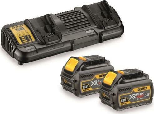 DeWALT DCB132T2-QW, Set med batteri och laddare, Litium-Ion (Li-Ion), 4 Ah, 18 V, DeWalt, Svart, Gul