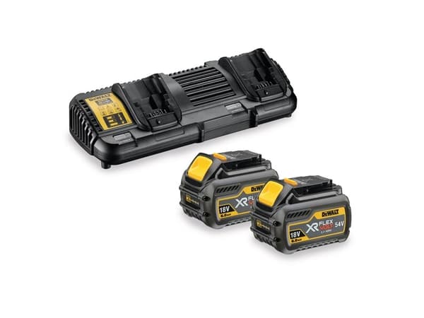 DeWALT DCB132T2-QW, Set med batteri och laddare, Litium-Ion (Li-Ion), 4 Ah, 18 V, DeWalt, Svart, Gul
