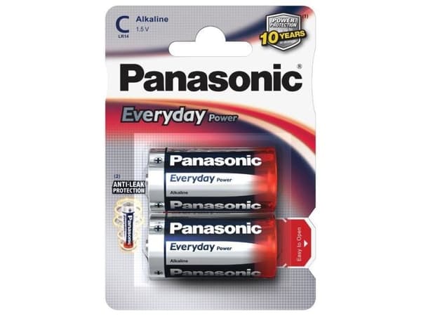 LR14 EVERYDAY POWER 15V ALKALINE C BATTERI (2 STK. I BLISTER)