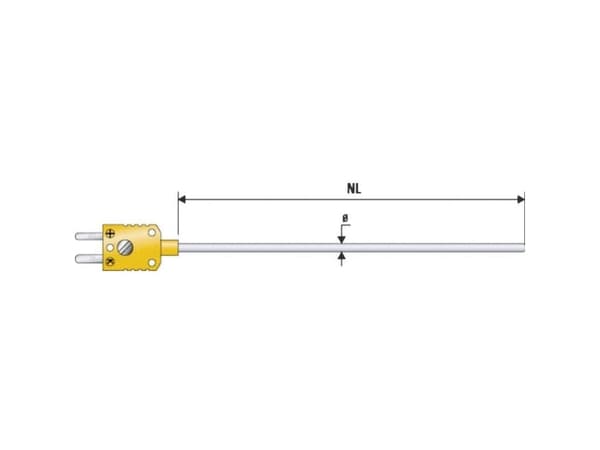 Dyksensor B & B Thermo-Technik K625 0150-30 -200 til +1100 °C K Kalibrering efterFabriksstandard