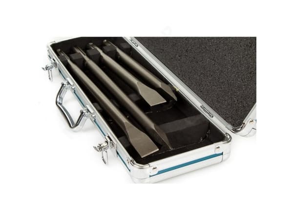 Makita SDS-Max flate og spisse meisler, 4 stk. i en koffert (D-42466)