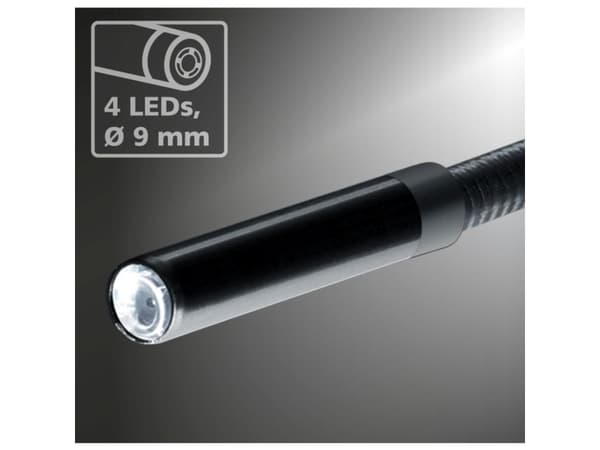 Laserliner VideoFlex G4 XXL, 320 x 240 pikseliä, 8,89 cm (3.5"), 640 x 480 pikseliä, AVI, JPEG, 53°
