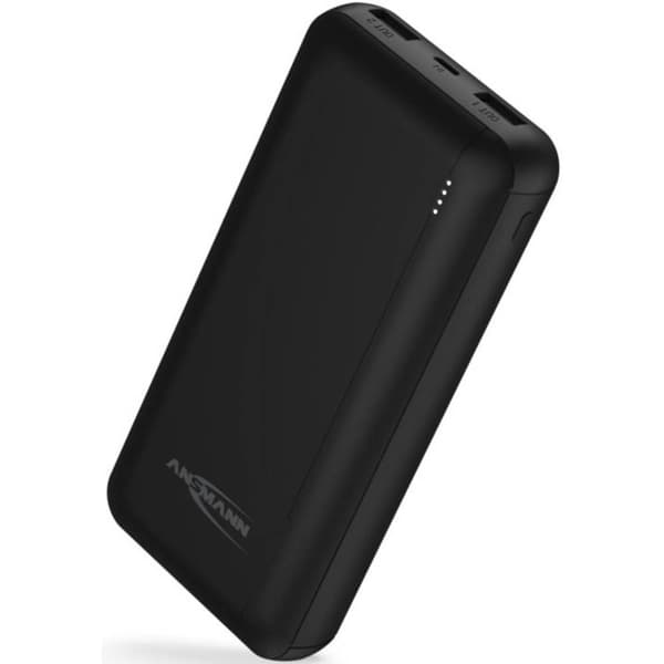 Ansmann PB212 Powerbank 20000 mAh Smart IC LiPo Micro USB, USB-C®, USB Svart Statusindikering