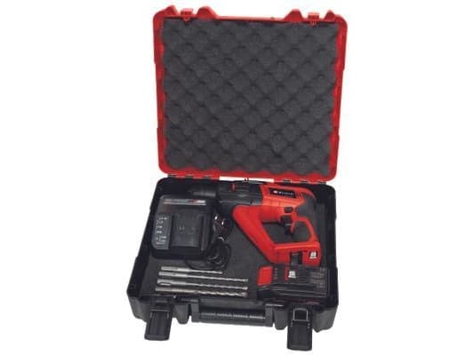 Einhell TE-HD 18 Li (1x2.5 Ah), SDS Plus, Musta, Punainen, 1,2 cm, 1100 RPM, 1,2 J, 5700 IPM