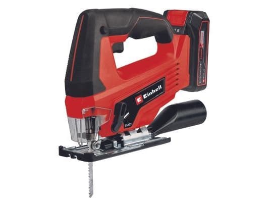 Einhell TC-JS 18 Li, Kaarikahva, Musta, Punainen, 45°, Laminaatti, Muovi, Terästä, Puu, 2700 spm, 7 cm