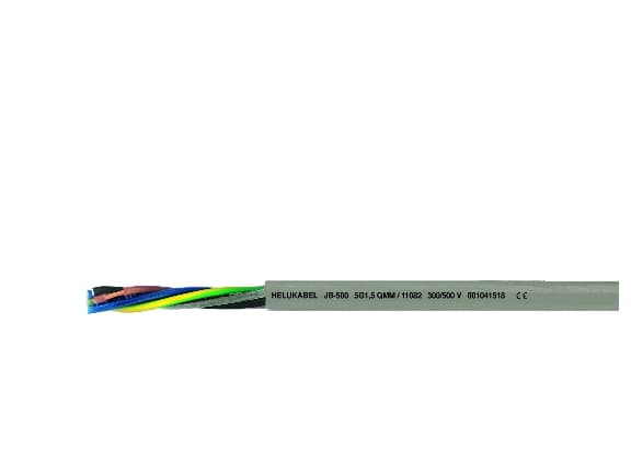 HELUKABEL 11028, Lavspenningskabel, Polyvinylklorid (PVC), Polyvinylklorid (PVC), Kobber (Cu), 500 V, 300 V