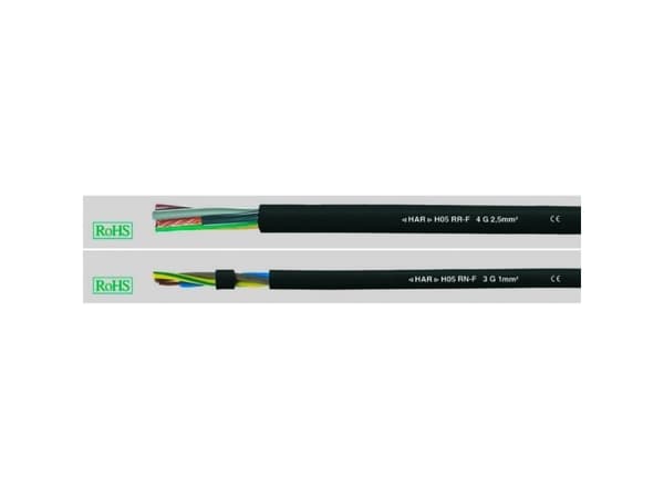 HELUKABEL 36001, HVDC-kabel (högspänd likström), Svart, Koppar, 0.75 mm ², 14,4 kg/km, -30 - 60 ° C