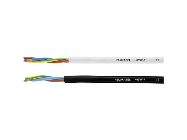 HELUKABEL H07V-K, Pienjännitekaapeli, Musta, Polyvinyylikloridi (PVC), Polyvinyylikloridi (PVC), Cooper, 5 - 70 °C