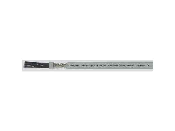 HELUKABEL HELU F-CY-OZ 4x1,5 16077, Lavspenningskabel, Grå, Polyvinylklorid (PVC), Polyvinylklorid (PVC), Kobber (Cu), -10 - 80 °C