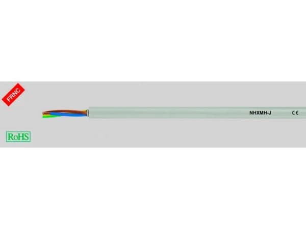 HELUKABEL NHXMH-J, Lavspenningskabel, Hvit, Kobber (Cu), 5 G 1.5, 72 kg/km, 5 - 70 °C