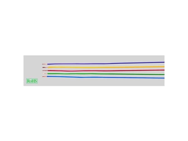 HELUKABEL H05V-K, Lågspänningskabel, Blå, Vit, Polyvinylklorid (PVC), Polyvinylklorid (PVC), Cooper, 1x0,75 mm²