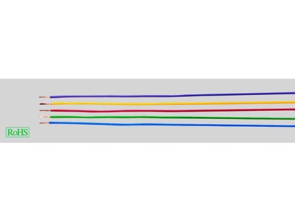 HELUKABEL H05V-K, Lågspänningskabel, Blå, Vit, Polyvinylklorid (PVC), Polyvinylklorid (PVC), Cooper, 1x0,75 mm²