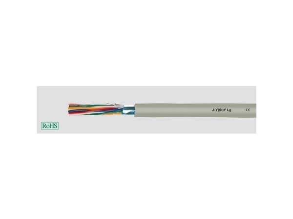 HELUKABEL 33018, Lågspänningskabel, Grå, Cooper, 0,8 mm², 21 kg/km, -30 - 70 °C