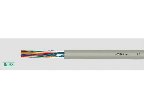 HELUKABEL 33018, Lågspänningskabel, Grå, Cooper, 0,8 mm², 21 kg/km, -30 - 70 °C