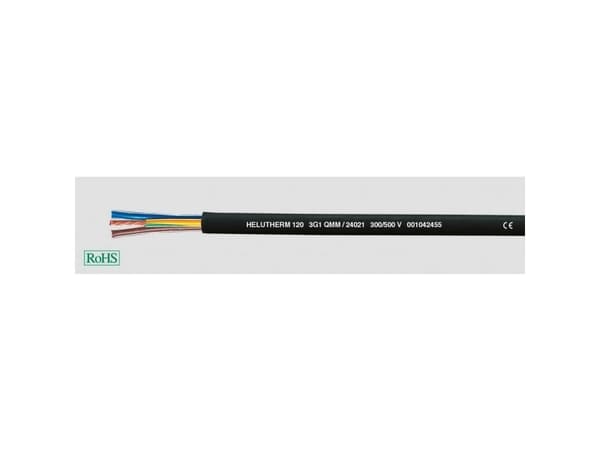 HELUKABEL 24002, Lågspänningskabel, Svart, Polyvinylklorid (PVC), Cooper, 0,5 mm², 9,6 kg/km