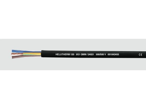 HELUKABEL 24002, Lågspänningskabel, Svart, Polyvinylklorid (PVC), Cooper, 0,5 mm², 9,6 kg/km