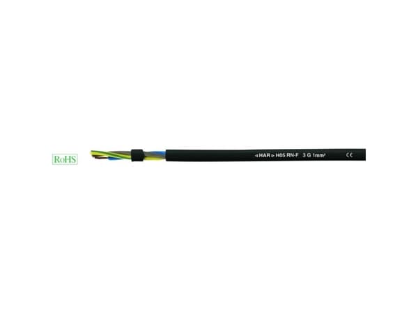 HELUKABEL 36003, Lågspänningskabel, Svart, Cooper, 0,75 mm², 21,6 kg/km, -30 - 60 °C