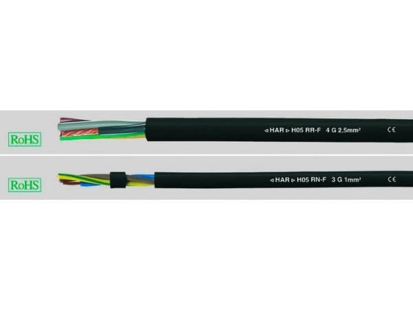 HELUKABEL 36008, Lågspänningskabel, Svart, Cooper, 0,75 mm², 29 kg/km, -30 - 60 °C