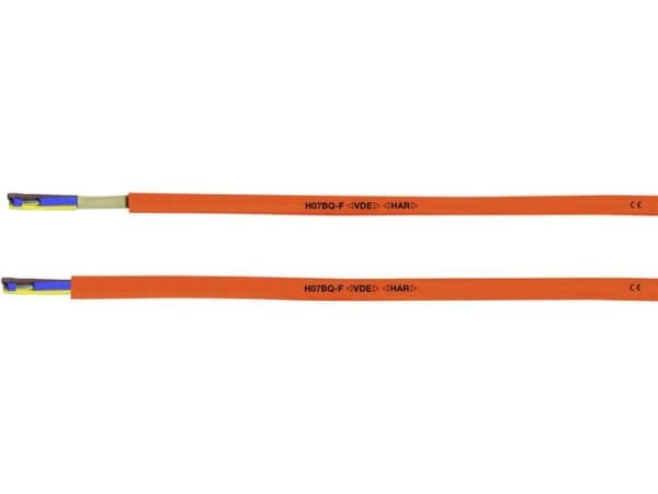 HELUKABEL H07BQ-F, Pienjännitekaapeli, Oranssi, Polyvinyylikloridi (PVC), Polyvinyylikloridi (PVC), Cooper, 500 V