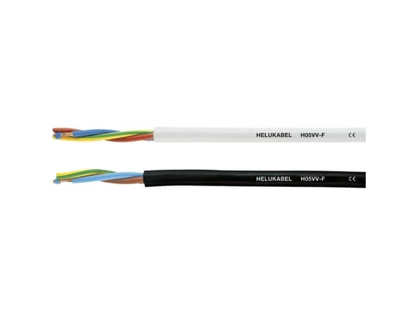 HELUKABEL H07V-K, Lågspänningskabel, Svart, Polyvinylklorid (PVC), Polyvinylklorid (PVC), Cooper, 5 - 70 °C