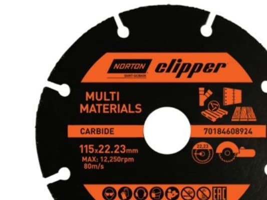 Diamantblad 115x22,23mm - Norton Clipper multifunktionell för torrklippning i många mattor.