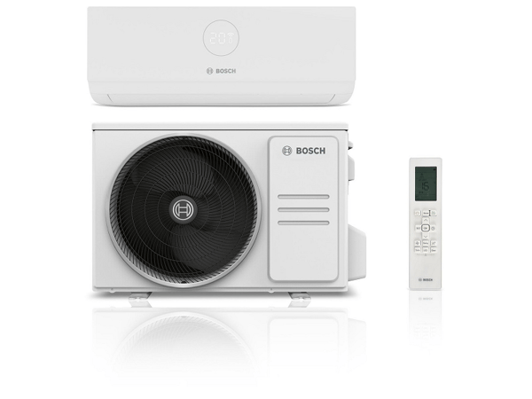 Bosch CL3000i-Set 35 E, Jaettu järjestelmä, Valkoinen, Jäähdytys, Lämmitys, 3500 W, 3800 W, LED