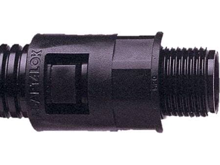 Forskruning lige M25 NW23, Polyamid (Nylon) 66, Sort, Nominel Slange størrelse 23 mm, Metrisk gevind M25. Temp.: -50ºC til +120ºC