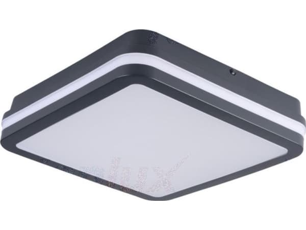 Kanlux Plafonier LED-taklampe med bevegelsessensor BENO 24W NW-L-SE GR 1920lm 4000K IP54 33347 Grafitt