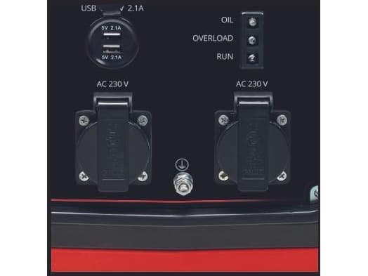 Einhell Einhell TC-IG 2000 bensindrevet generator med inverter. 2x230V uttak 2000 watt,