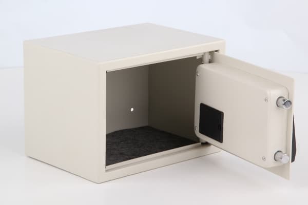 VOREL kassaskåp med elektroniskt lås 35 x 25 x 25cm 78641
