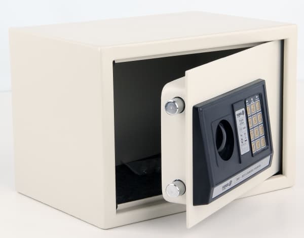 VOREL kassaskåp med elektroniskt lås 35 x 25 x 25cm 78641