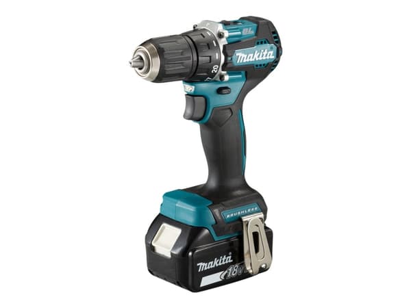 Makita DDF487 - Drill/driver - trådløs - 2 hastigheter - nøkkelpatron 13 mm - 40 N·m - 2 batterier - 18 V