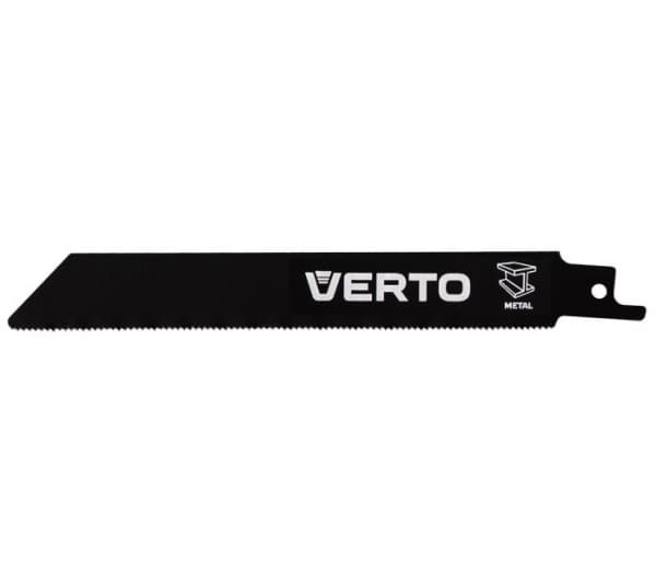 Verto 64H130, Puukkosahanterä, MDF-levy, Putki, Muovi, vaneri, Pelti (ohut), Puu, Runsashiilinen teräs (HCS), Musta, 15 cm, 10 kpl