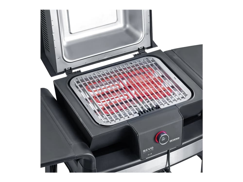 Severin PG 8139, 3000 W, Grill, Elektrisk, 500 ° C, Vagn, Galler