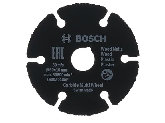 Bosch 1 600 A01 S5X. Typ: Schneidedisk, Mittentyp: Flache Mitte, Markenkompatibilität: Bosch. Menge pro Packung: 1 Stück(e) (1600A01S5X)