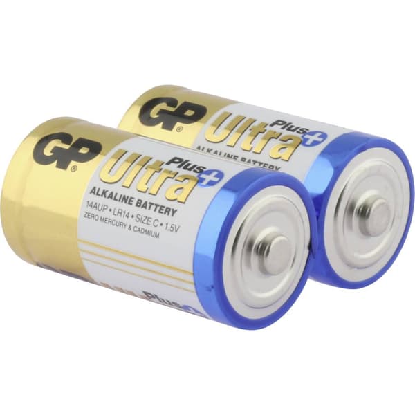 Batteri R14 (C) GP Ultra Alkaliskt 1.5 V 2 st