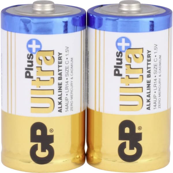 Batteri R14 (C) GP Ultra Alkaliskt 1.5 V 2 st