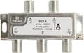 Miniatyrbild 5 av 5: Triax SCS 4, Kabelfordeler, 75 ohm (O), 5 - 2400 Mhz, Sølv, Hvid, Hunstik/Hunstik, 11,5 dB