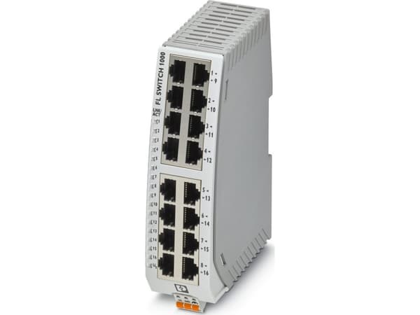 Smal Ethernet switch seksten RJ45-porte FL SWITCH 1016N