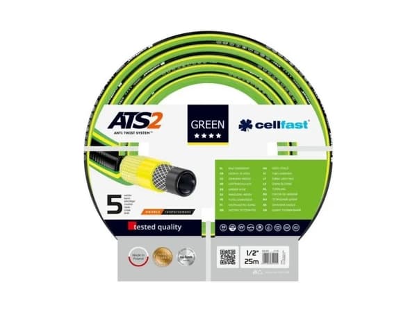 CELLFAST 15-100, 25 m, Sort, Grønn, Gult, 30 stang, 1,27 cm, -20 - 60 °C, Polen