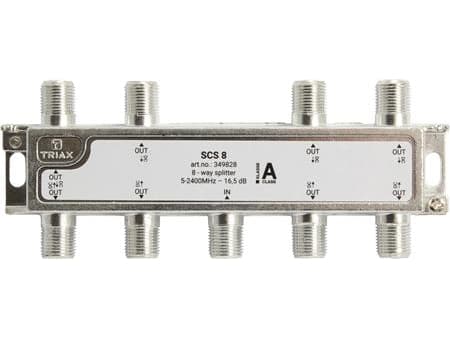 Triax SCS 8, Kabelkniv, 75 O, 5 - 2400 MHz, Grå, Honkoppling, F-Type