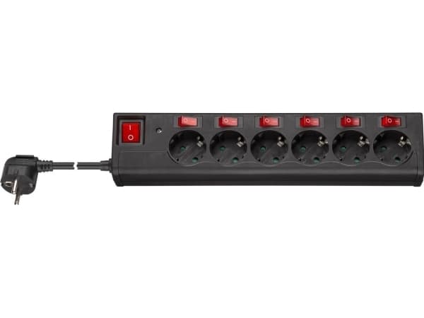 Goobay 72567, 6 AC-utgångar, CEE, Typ F, 230 V, 50 hz, 16 A, 3500 W