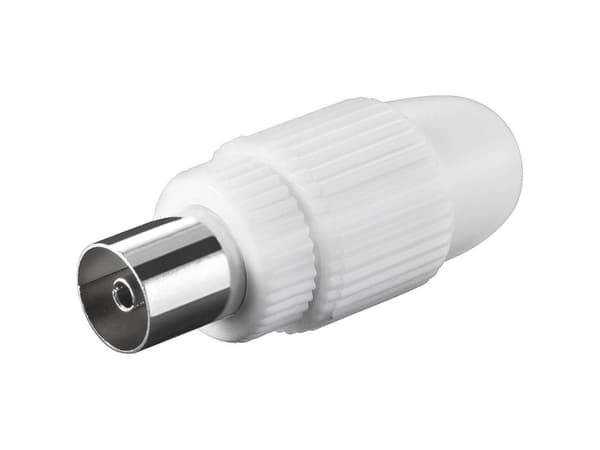Goobay 11501, IEC, IEC, Hunkjønn, Hvit, Plast, 1,59 cm