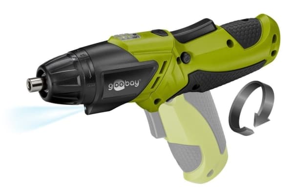 Goobay 71880, Boremaskin med pistolgrep, Nøkkelløs, Sort, Grønn, 230 RPM, Batteri, Lithium-Ion (Li-Ion)