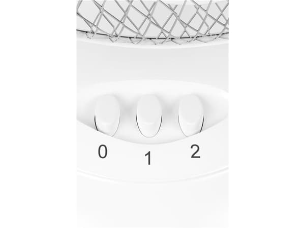 Goobay 39511, Husholdningsvifte, Hvit, Bord, Plastikk, 25 cm, Knapper