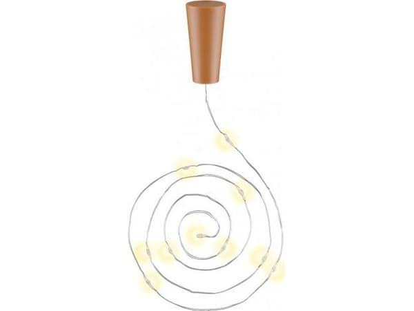 Goobay 49855, Fe lys, Lysebrun, Sølv, Kopper, Polyvinylklorid (PVC), Universell, IP20, 6 timer
