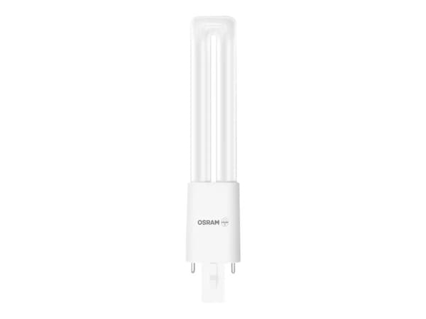 OSRAM DULUX S - LED-glödlampa - form: biax - glaserad finish - G23 - 4.5 W (motsvarande 9 W) - klass E - svalt vitt ljus - 4000 K
